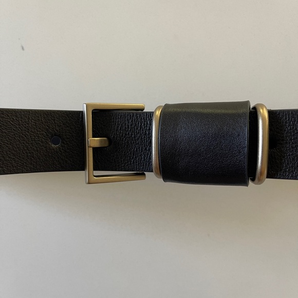 All Saints Black Leather Belt - Picture 6 of 11